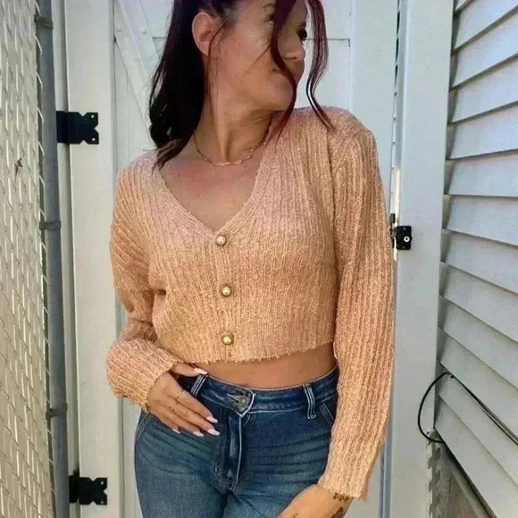 Pearl Button Down Sweater - Picture 1 of 1